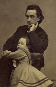 Edwin Booth y su hija Edwina de Mathew B. Brady